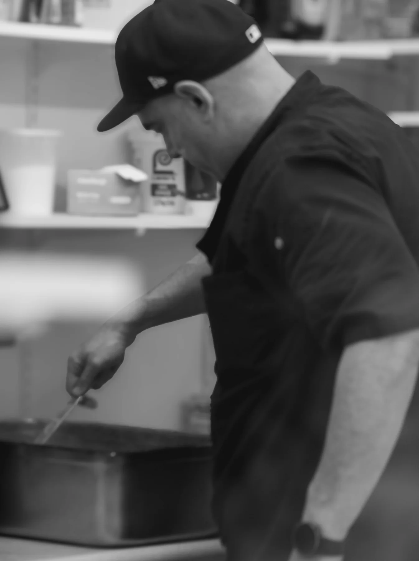 Carm cooking in the Big Carm’s kitchen